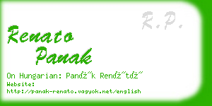 renato panak business card